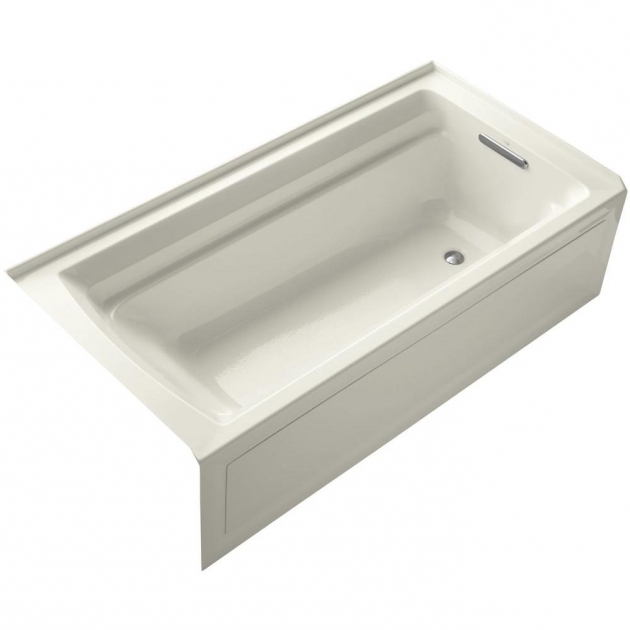 Alluring Heated Soaking Tub Kohler Archer Vibracoustic 6 Ft Left Drain Soaking Tub In Biscuit