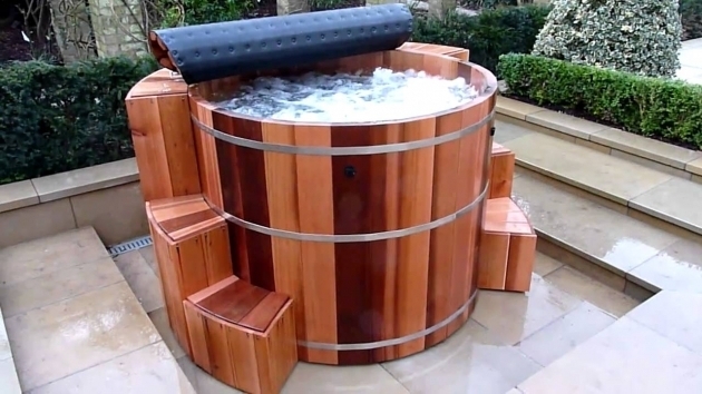 Beautiful Cedar Soaking Tub Funiture Wonderful Cedar Hot Tub Combined With Electric Fire And