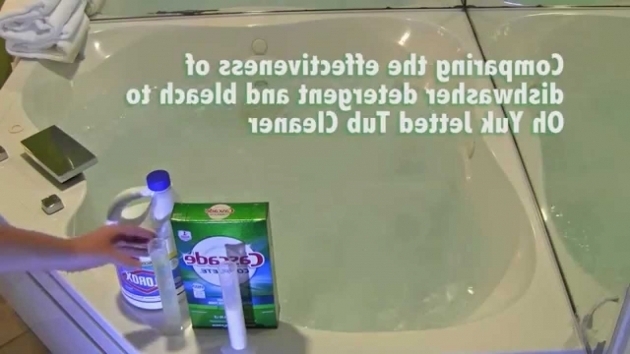 Beautiful Whirlpool Tub Cleaner Dishwasher Detergent And Bleach Vs Oh Yuk Jetted Tub Cleaner Youtube
