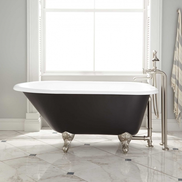 Fantastic 54 Clawfoot Tub 54 Miya Cast Iron Clawfoot Tub Ball Claw Feet Black Bathroom