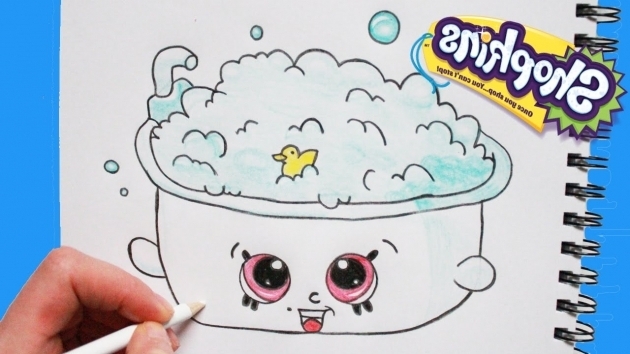 Fantastic How To Draw A Bathtub How To Draw Shopkins Season 5 Bertha Bath Step Step Easy