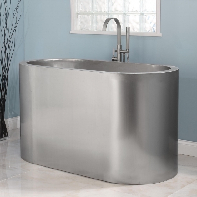 Fascinating Stainless Steel Soaking Tub 60 Minato Brushed Stainless Steel Soaking Tub Bathtubs Bathroom