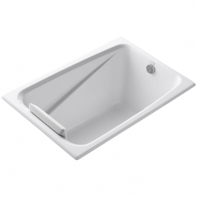 Gorgeous 4Ft Bathtubs Kohler Greek 4 Ft Reversible Drain Acrylic Soaking Tub In White K