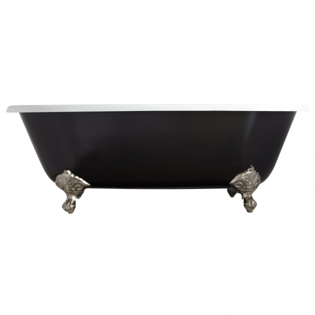 Outstanding Black Clawfoot Tub 66 Sanford Cast Iron Clawfoot Tub Imperial Feet Black Bathroom