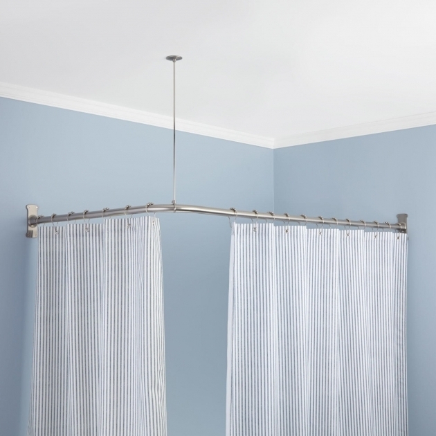 Outstanding Oval Shower Curtain Rod For Clawfoot Tub Clawfoot Tub Shower Curtain Rods Signature Hardware