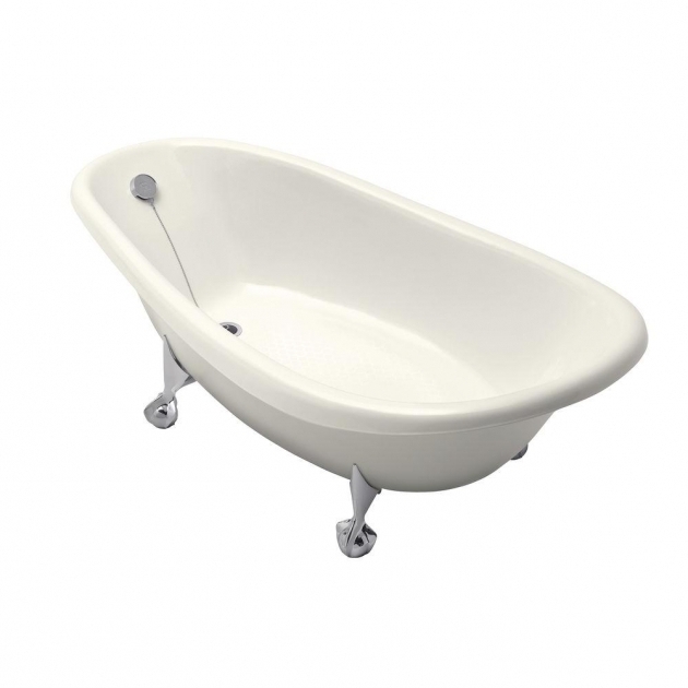 Picture of 6Ft Clawfoot Tub Kohler Birthday Bath 6 Ft Cast Iron Reversible Drain Bathtub In