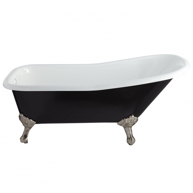 Picture of Black Clawfoot Tub 66 Goodwin Cast Iron Clawfoot Tub Imperial Feet Black Bathroom