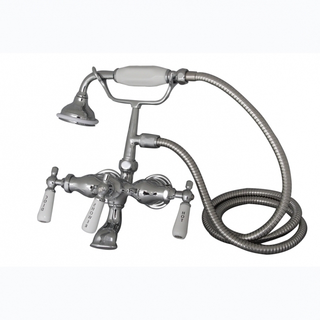 Stunning Clawfoot Tub Handheld Shower Tub Fillers With Risers Product Categories Barclay Products