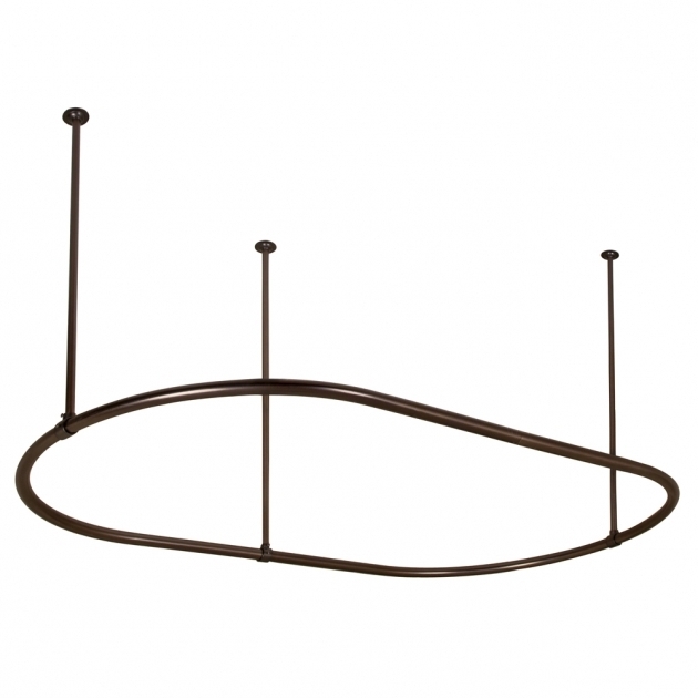 Stunning Oval Shower Curtain Rod For Clawfoot Tub Oval Shower Curtain Ring 60 X 30 Barclay Products Limited