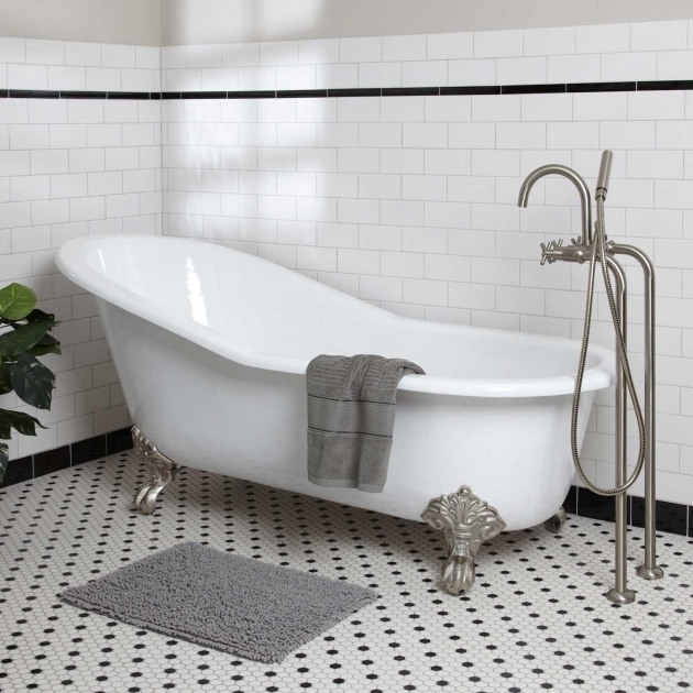 Wonderful Black Clawfoot Tub 67 Colwyn Cast Iron Slipper Clawfoot Tub Imperial Feet Bathroom