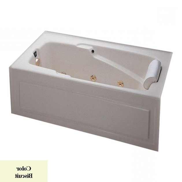 Amazing Alcove Whirlpool Tub Shop Laurel Mountain Mercer V 60 In Biscuit Acrylic Alcove