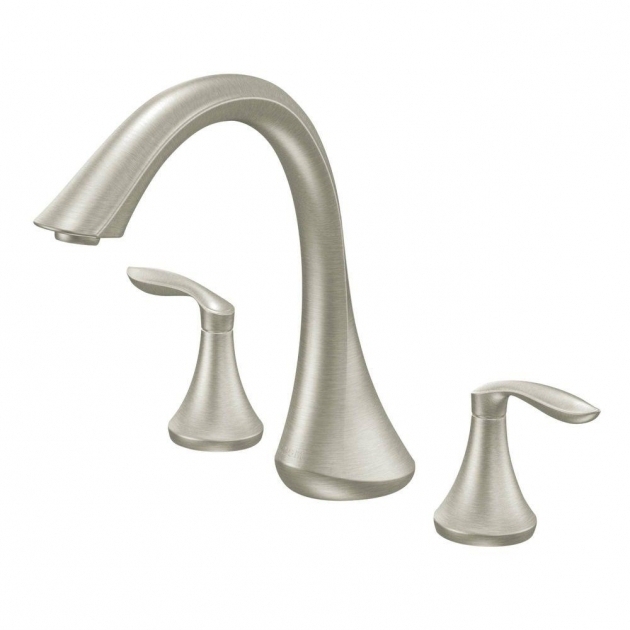 Amazing Bathtub Faucet Kit Moen Eva 2 Handle Deck Mount Roman Tub Faucet Trim Kit In Brushed