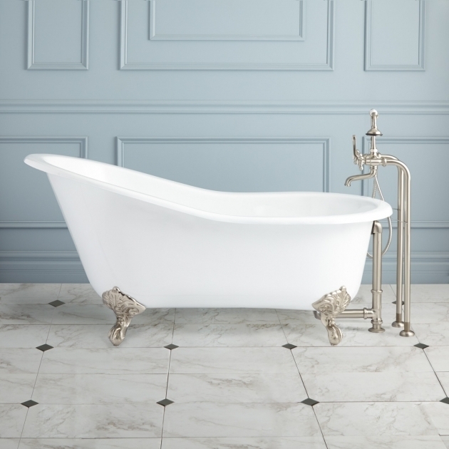 Amazing Double Slipper Clawfoot Tub 61 Callaway Cast Iron Slipper Clawfoot Tub Imperial Feet Bathroom