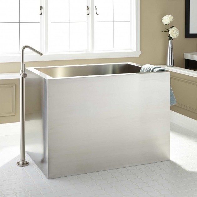 Awesome 48 Inch Soaking Tub 48 Amery Brushed Stainless Steel Soaking Tub Bathroom