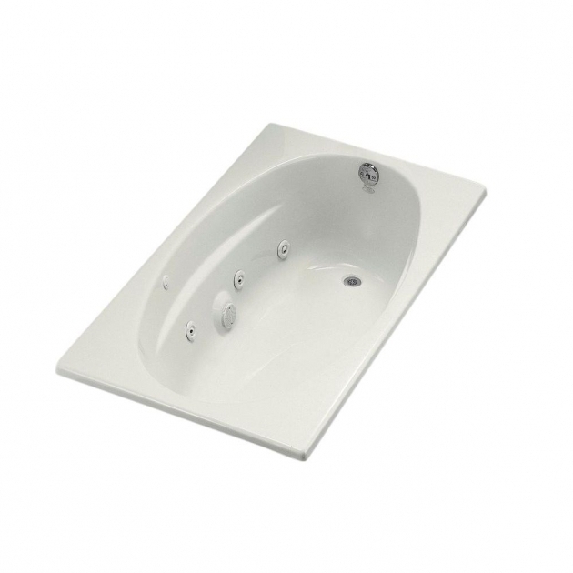 Beautiful Kohler Whirlpool Tubs Kohler 5 Ft Acrylic Oval Drop In Whirlpool Bathtub In White K