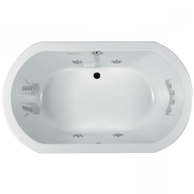 Fantastic 72 Inch Whirlpool Tub Shop Jacuzzi Anza 72 In White Acrylic Drop In Whirlpool Tub With