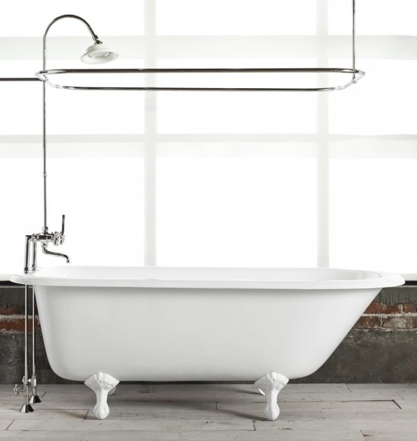 Fantastic Shower Rod For Clawfoot Tub Nice Clawfoot Tub Shower Rod The Homy Design