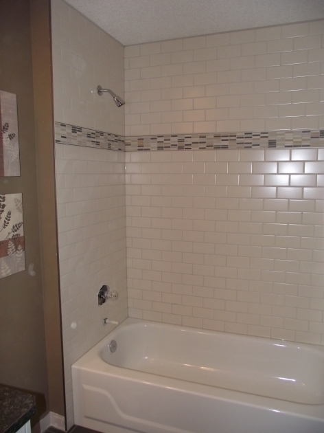 Incredible Bathtub Floor Trim Main Bathroom White Subway Tile Tub Surround Offset Pattern