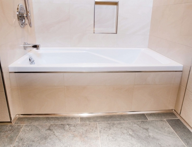 Inspiring Bathtub Floor Trim Make A Splash Schluter