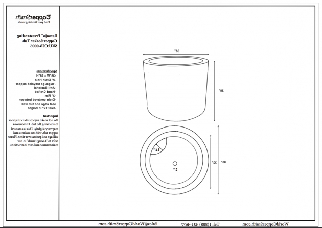 Outstanding Soaking Tub Dimensions Buy Remojo Japanese Copper Soaker Tub 38 Coppersmith