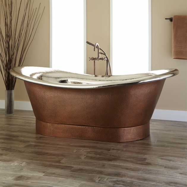 Stunning Galvanized Soaking Tub Oval Bathtub Signature Hardware
