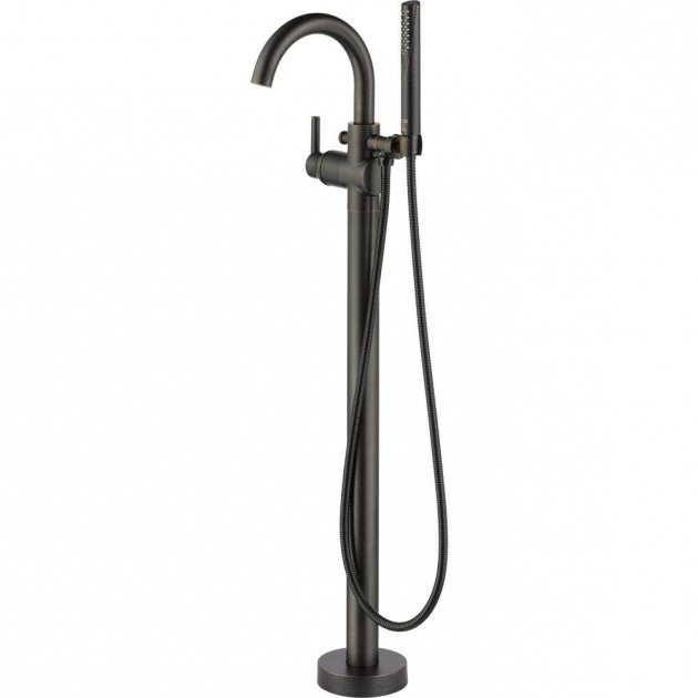 Image of Clawfoot Tub Faucet Floor Mount Bronze Claw Foot Tub Faucets Bathtub Faucets The Home Depot