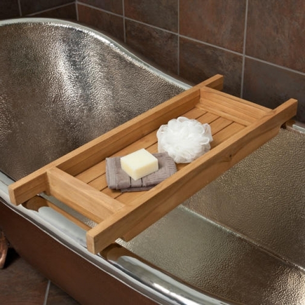 Incredible Clawfoot Tub Caddy Teak Tub Caddy Bathroom