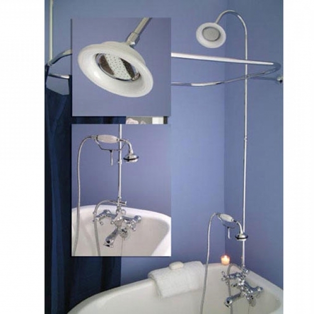 Inspiring Clawfoot Tub Shower Attachment Tub Faucet To Shower Converter Showers Decoration