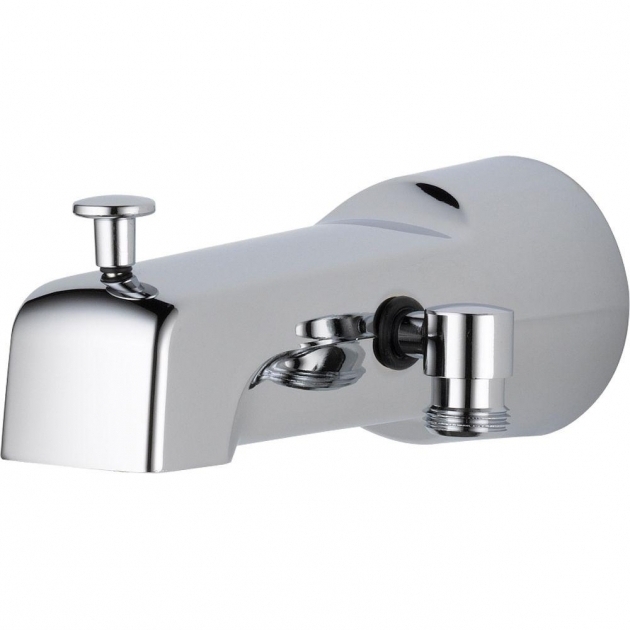 Marvelous Bathtub Faucet With Handheld Shower Delta 65 In Long Pull Up Diverter Tub Spout In Chrome U1010 Pk