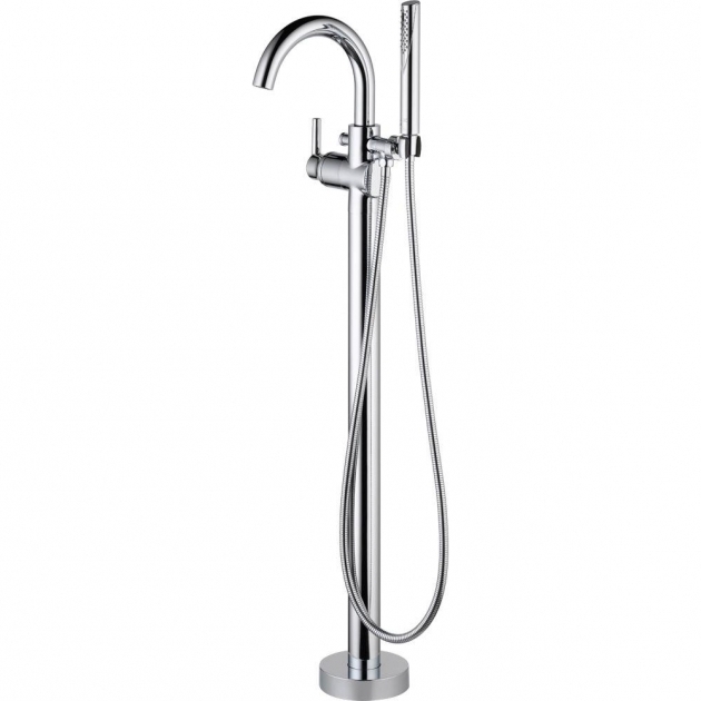 Marvelous Clawfoot Tub Faucet Floor Mount Delta Trinsic 1 Handle Floor Mount Roman Tub Faucet Trim Kit With