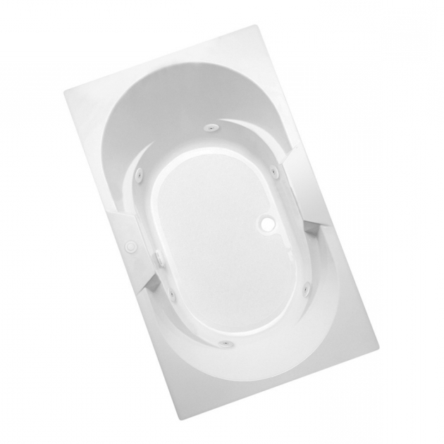Picture of Aquaglass Whirlpool Tub Shop Aqua Glass 71 34 In L X 41 34 In W X 21 34 In H 1 Person