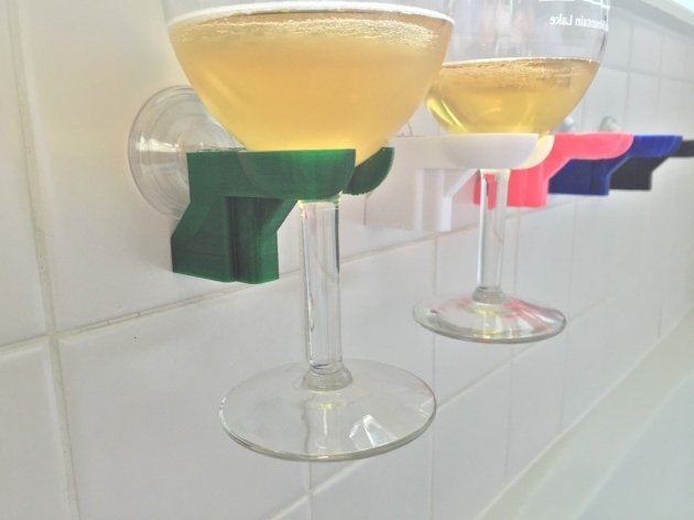 Picture of Bathtub Wine Glass Holder Bathtub Shower Wine Glass Holder Pick Your Color 3d