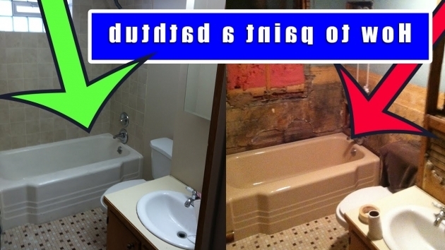 Remarkable How To Paint A Bathtub How To Paint A Bathtub How To Refinish An Old Bath Tub Youtube