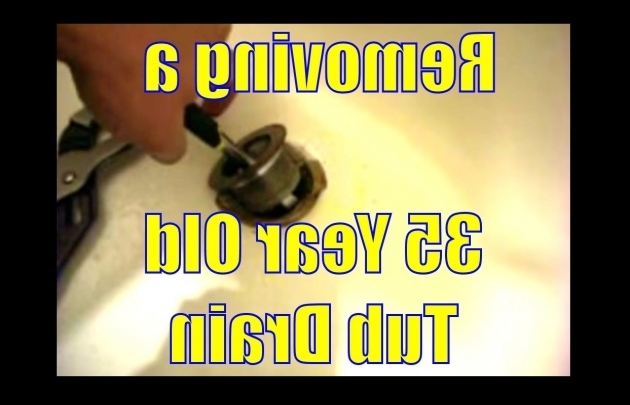 Remarkable How To Replace A Bathtub Drain Removing A 35 Year Old Tub Drain Youtube