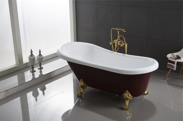 Stunning Classic Clawfoot Tubs Classic Clawfoot Tub W Regal Brass Lion Feet Gold Telephone