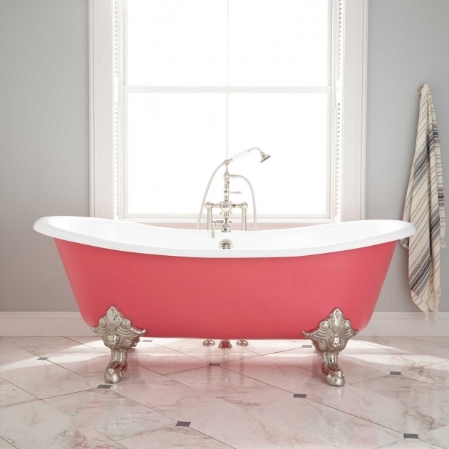 Stunning Colored Clawfoot Tub Red Clawfoot Bathtubs Beautiful Red Claw Foot Bathtub 14 For With