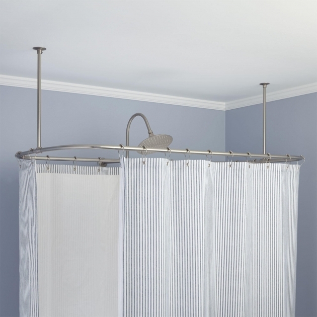 Wonderful Clawfoot Tub Shower Curtains Clawfoot Tub Shower Curtain Rods Signature Hardware