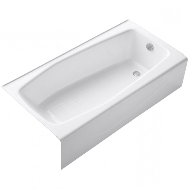 Fantastic Lowes Soaking Tub Shop Kohler Villager White Cast Iron Rectangular Skirted Bathtub