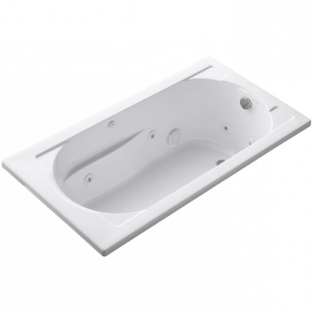 Image of Kohler Devonshire Whirlpool Tub Kohler Devonshire 5 Ft Whirlpool Tub With Reversible Drain In
