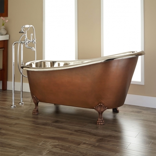 Marvelous Copper Clawfoot Tub Norah Victorian Copper Slipper Clawfoot Tub Nickel Interior