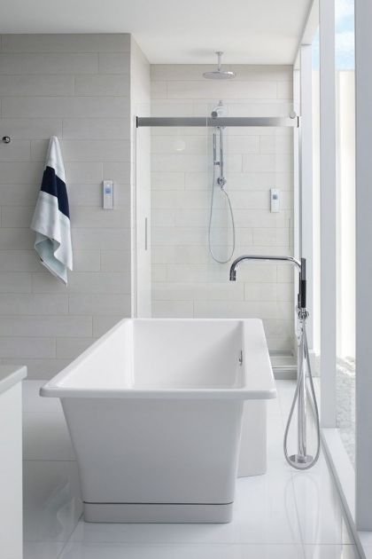 Marvelous Vertical Bathtub Bathroom Vertical Bathtub In White With Glass Shower Door Also