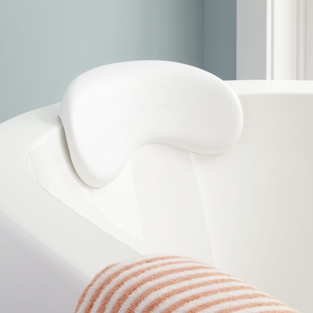 Stunning Bathtub Wedge Curved Bath Pillow Bathroom