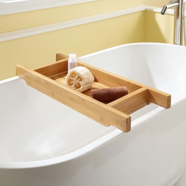 Stylish Clawfoot Tub Shampoo Holder Bathroom Bath Tub Caddy For Spa Like Atmosphere In The Bath